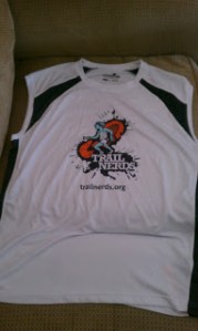 The Kansas City Trail Nerds apparel is awesome! Tech shirts that wick sweat and with SPF to protect your skin.