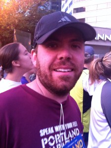 Here's Jason pre-race looking all bright-eyed and bushy bearded. He grew this beard in a week specifically to fit in with the locals