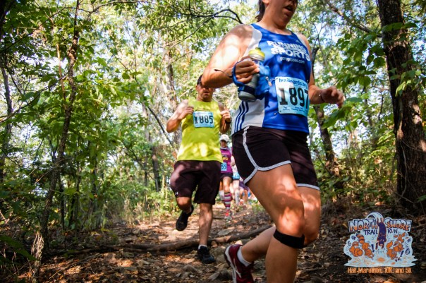 Here's my awesome waterbottle that kept me alive. This is also what a T-Rex looks like running - notice the tiny arms dangling and powerful thighs working.