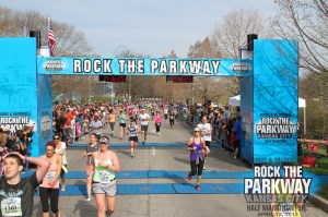 There's me in the middle in the blue. I always try to finish strong. At least that day I finished.