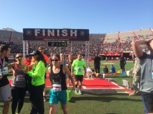 The beautiful, beautiful finish line. Finally!!!