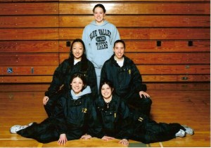 Blue Valley Track Team Senoirs 2005 (I'm middle right). I loved that damn track jacket. If the school hadn't threatened to hold our diplomas, I wouldn't have returned it. #highfashion