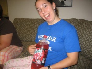 Mountain Dew Code Red came out when I was in high school. And of course, Mom, when I talk about drinking in college, I totally am talking about Mountain Dew. :P
