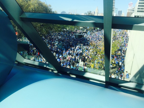 This is the busiest I have EVER seen Crown Center and that includes at the KC Marathon a couple of weeks ago